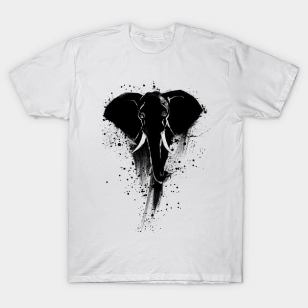 Elephant T-Shirt by Black0White